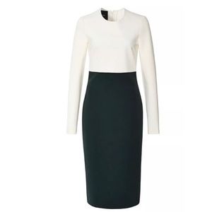 Cedric Charlier colorblock body-con stretch dress